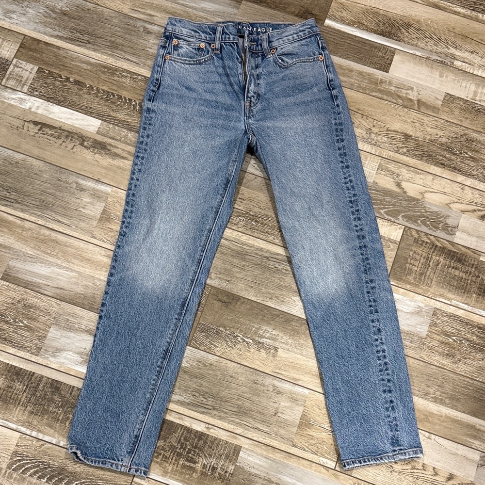 American Eagle-Women’s Super High Rise Ankle Straight jeans